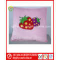 Hot Sale Plush Soft Square Cushion with Strawberry